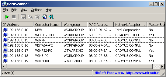 NetBScanner