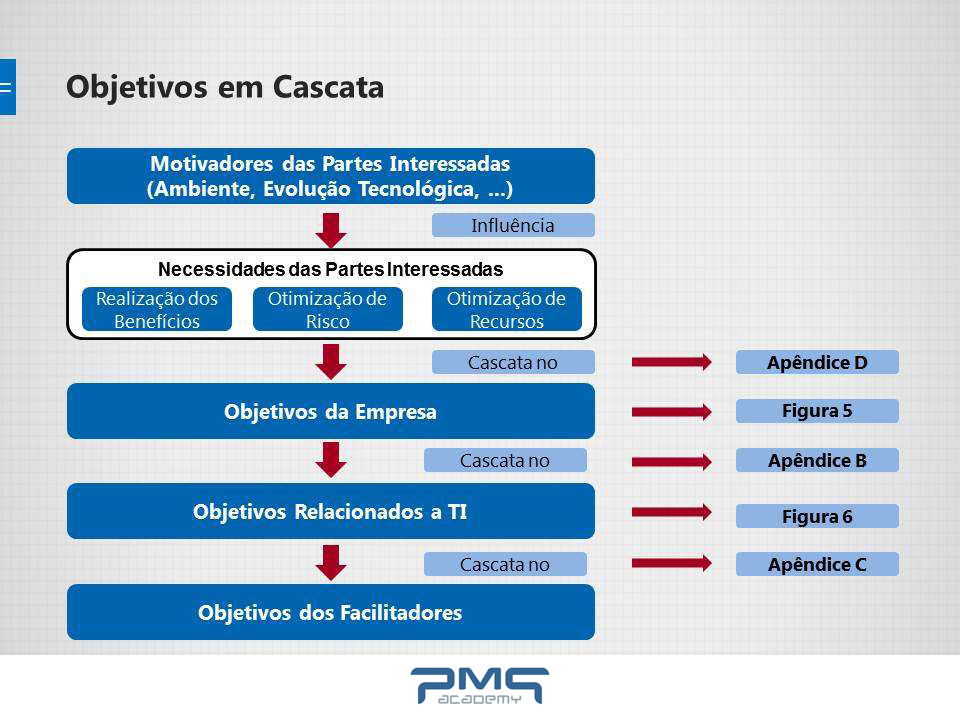 Objetivos em cascata exemplo COBIT 5 PMG Academy Objetivos em cascata exemplo COBIT 5 PMG Academy